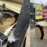 Kitty hiding in a recliner gets donated to a thrift shop